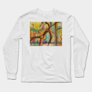 Trying to Forget Pastel Abstract Painting Long Sleeve T-Shirt